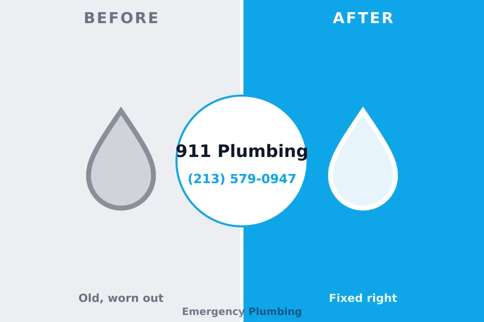 Before and after: plumbing repair Wood Dale, IL